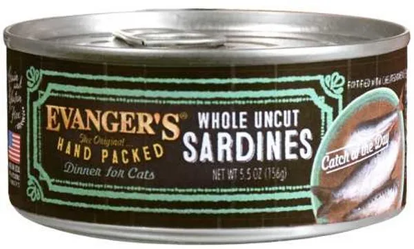 24/5 oz. Evanger's Whole Uncut Sardine Dinner For Cats - Health/First Aid